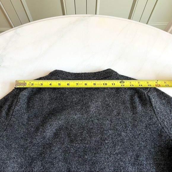 Banana Republic Fluffy Metallic Crewneck Sweater Dark Charcoal Sz XS - Picture 7 of 9